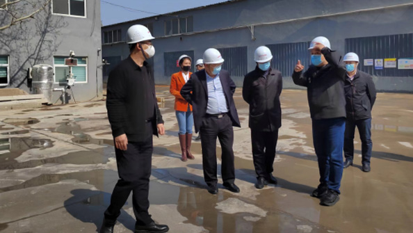 市住房和城鄉(xiāng)建設(shè)局劉玉勇局長、 市建筑工程管理服務(wù)中心孫雷主任一行 到我公司調(diào)研、指導(dǎo)