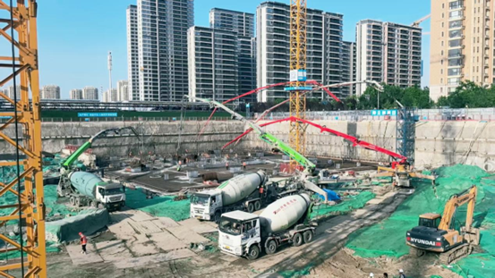 31小時(shí)，7000方！特固德商砼圓滿完成中建二局跨國(guó)區(qū)域總部集聚區(qū)項(xiàng)目1#樓筏板混凝土供應(yīng)任務(wù)